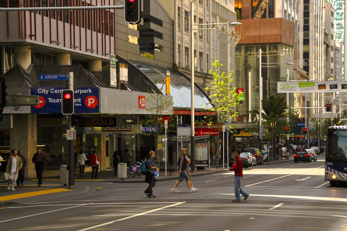 Street scene in Auckland