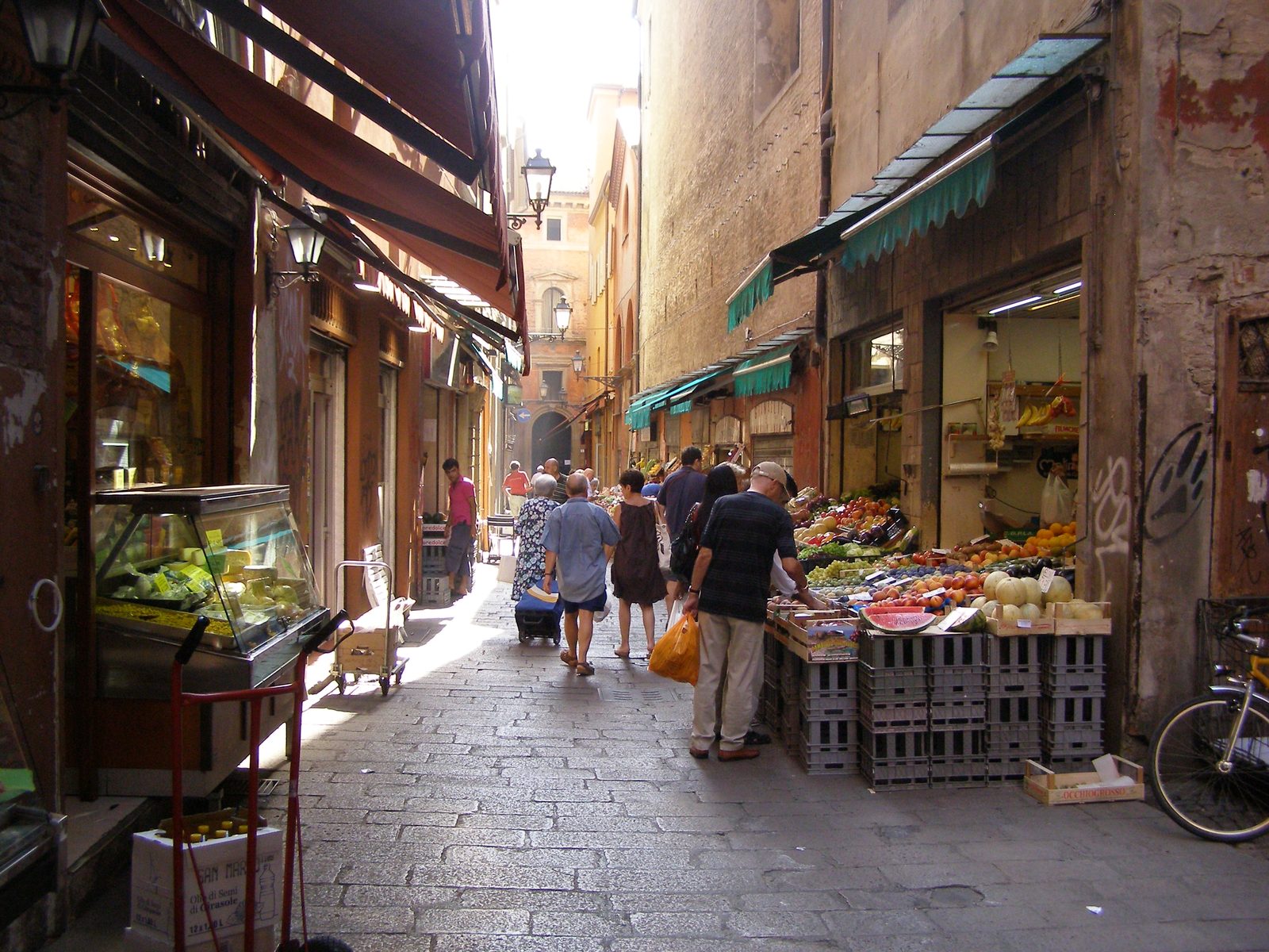 Street scene in Bologna