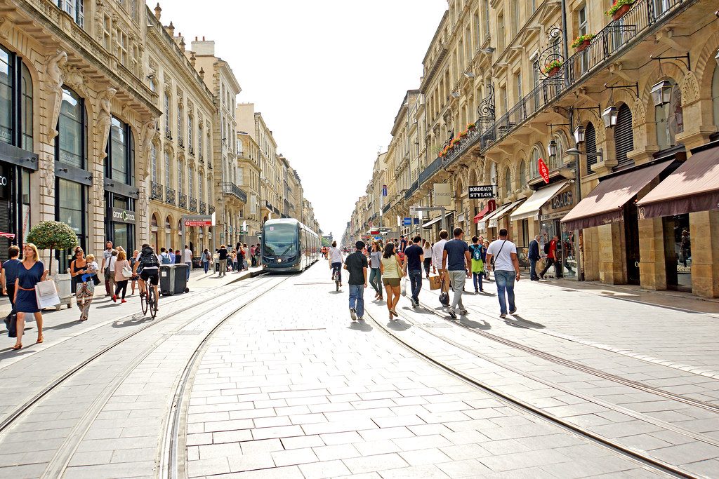 Street scene in Bordeaux