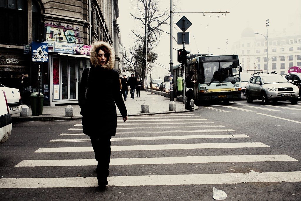 Street scene in Bucharest