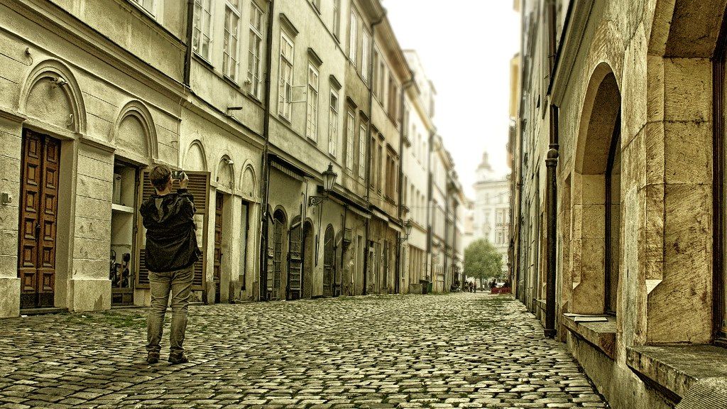 Street scene in Prague