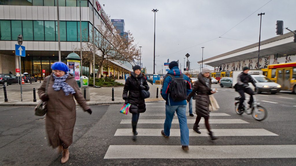 Street scene in Warsaw
