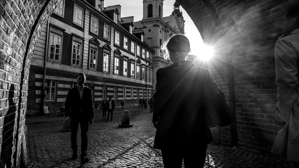 Street scene in Warsaw